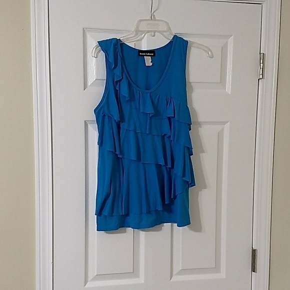 Ronnie Salloway Tops - Pretty Blue Layered Tank